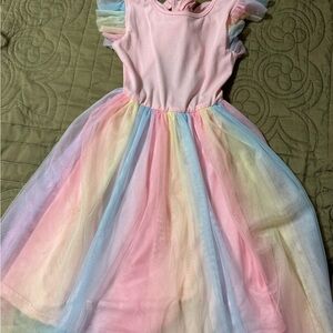 Pastel Rainbow Tulle Dress